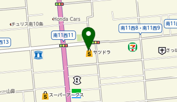ダイソー札幌南11条店の地図画像