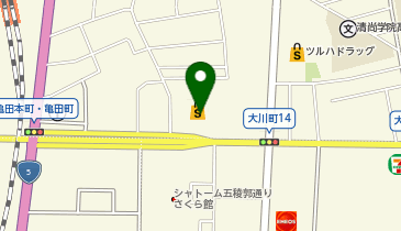 ダイソー函館亀田本町店の地図画像