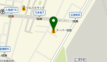 ダイソー函館乃木店の地図画像