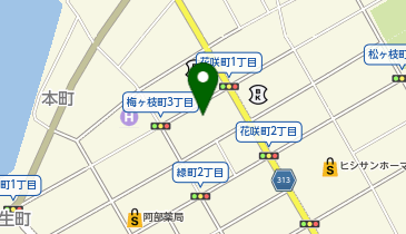 ダイソー根室梅ヶ枝店の地図画像