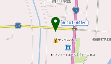 ダイソーマックスバリュ倶知安店の地図画像