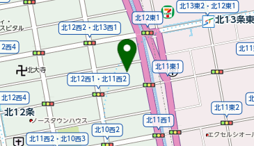 ダイソーコープさっぽろ北12条店の地図画像