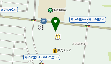 ダイソーコープさっぽろあいの里店の地図画像