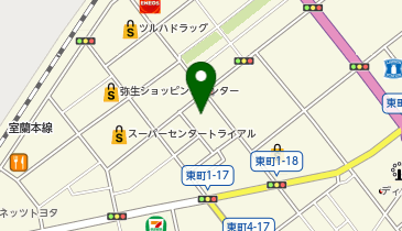 ダイソー室蘭弥生ショッピングセンター店の地図画像