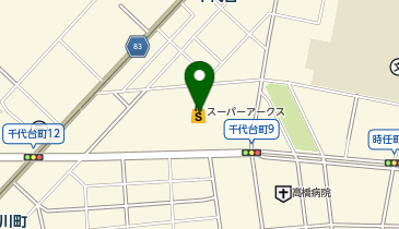 ダイソースーパーアークス千代台店の地図画像