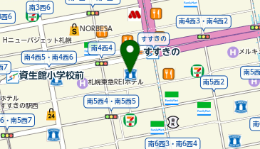 ダイソーCOCONOSUSUKINO店の地図画像