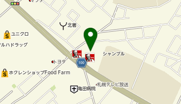 ABC MART GRAND STAGE函館美原店の地図画像