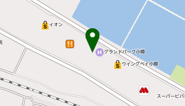 auショップウイングベイ小樽の地図画像