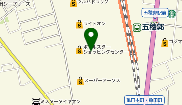 au Style函館ポールスターの地図画像