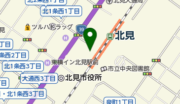北海道四季彩館北見店の地図画像