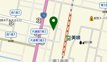 ハマナスクラブ美唄駅前店の地図画像