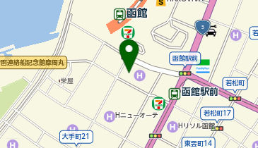 ハセガワストア函館駅前店の地図画像