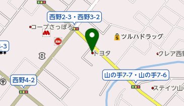 札幌トヨタ自動車西野店の地図画像