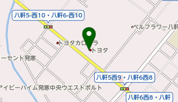 札幌トヨタ自動車八軒店」(札幌市西区-トヨタ-〒063-0846)の地図 