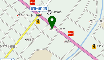 ネッツトヨタ札幌白石店 札幌市白石区 トヨタ 003 0026 の地図 アクセス 地点情報 Navitime