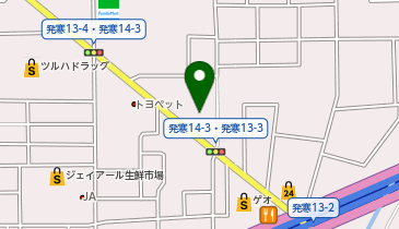 ネッツトヨタ札幌発寒店の地図画像