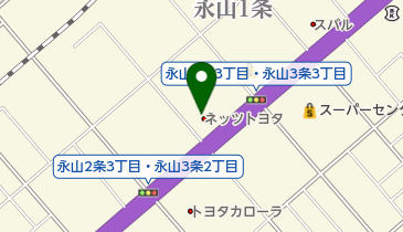 ネッツトヨタ旭川ながやま店の地図画像