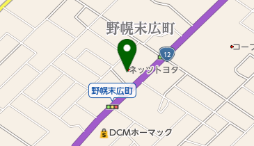 ネッツトヨタ札幌江別店の地図画像