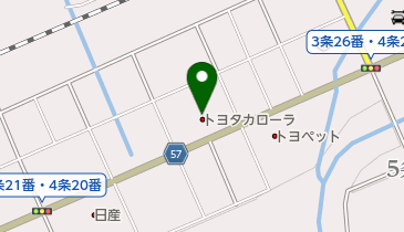 トヨタカローラ旭川深川店の地図画像
