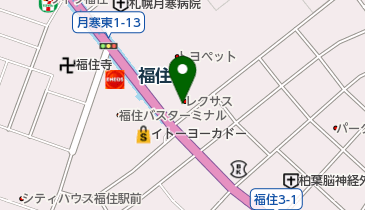 レクサス月寒の地図画像