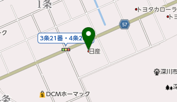 旭川日産深川店の地図画像