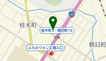 旭川日産富良野店の地図画像