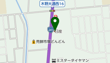 帯広日産音更店の地図画像