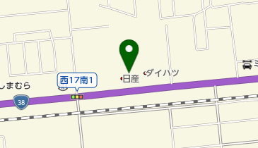 帯広日産西16条店の地図画像