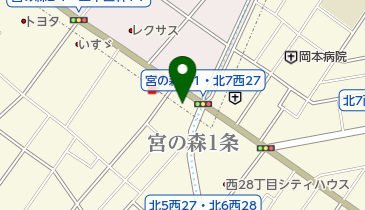 札幌日産宮の森店の地図画像