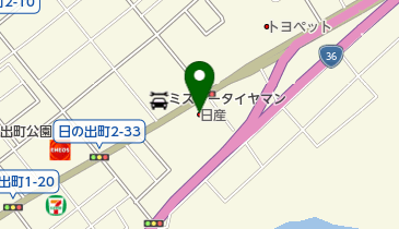 北海道日産室蘭店の地図画像