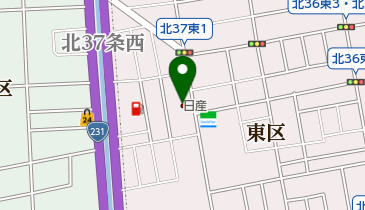 札幌日産北36条店の地図画像