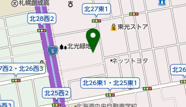 日産プリンス札幌北支店の地図画像