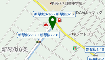 日産プリンス札幌新琴似支店の地図画像