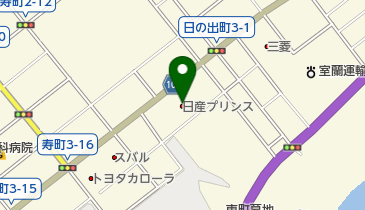 日産プリンス札幌室蘭支店の地図画像