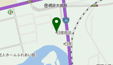 日産部品北海道販売網走店の地図画像