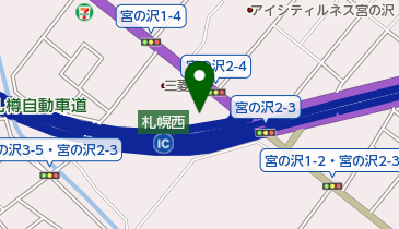 ホンダドリーム札幌西の地図画像