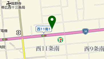 レッドバロン帯広の地図画像