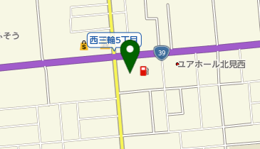 ライダーズプロショップマック北見の地図画像