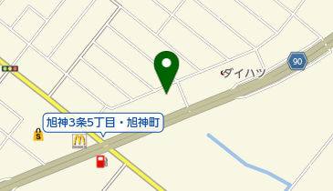 ホンダドリーム旭川の地図画像