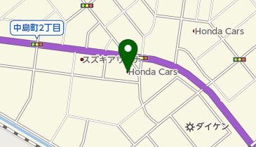 Honda Cars南北海道室蘭中島店の地図画像