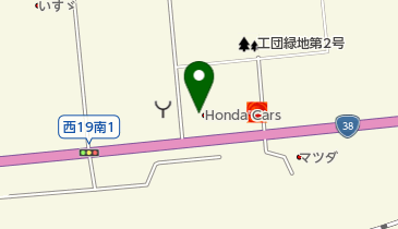 Honda Cars釧路帯広西19条店の地図画像