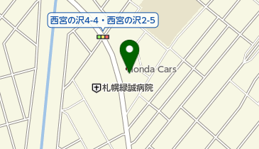 Honda Cars北海道手稲宮の沢店の地図画像
