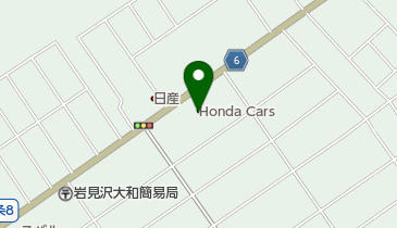 Honda Cars滝川岩見沢店の地図画像