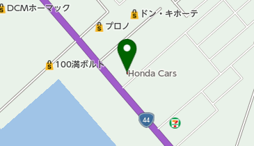 Honda Cars釧路北釧路町店の地図画像