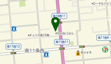 Honda Cars南札幌南10条店の地図画像