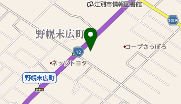 Honda Cars札幌中央江別店の地図画像