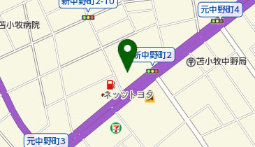 Honda Cars南北海道苫小牧新中野店の地図画像