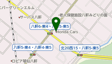 Honda Cars北海道八軒東店の地図画像