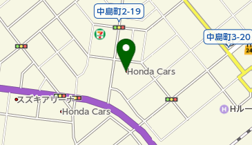 Honda Cars南北海道室蘭西店の地図画像
