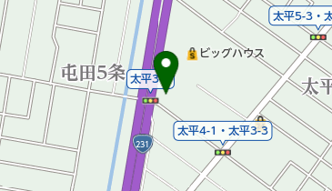 Honda Cars北海道太平店の地図画像